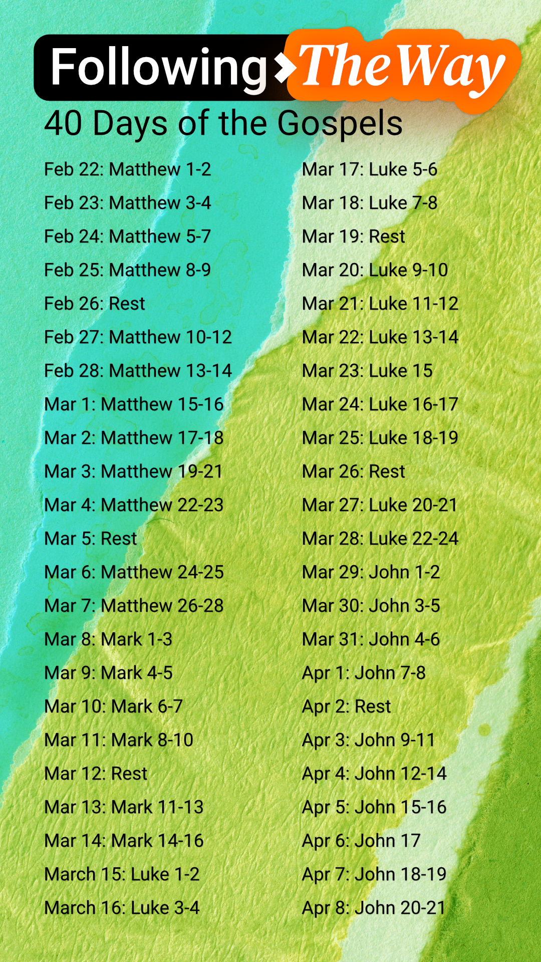 40 Days of the Gospels